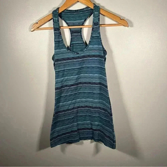 Lululemon Cool Racerback Naval Blue Sapphire Twist 4 - Picture 3 of 6